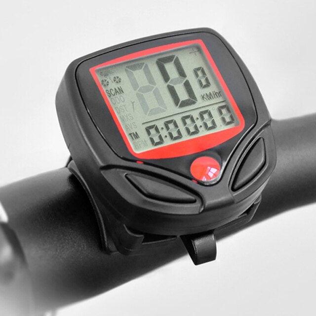 Waterproof Wired Digital Bike Speedometer with LCD Backlight