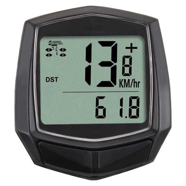 Waterproof Wired Digital Bike Speedometer with LCD Backlight