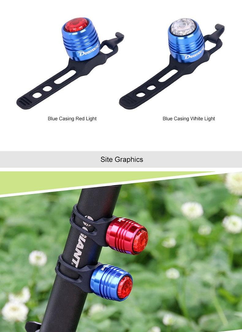 Ultra Bright USB Rechargeable LED Bike Rear Safety Warning Light