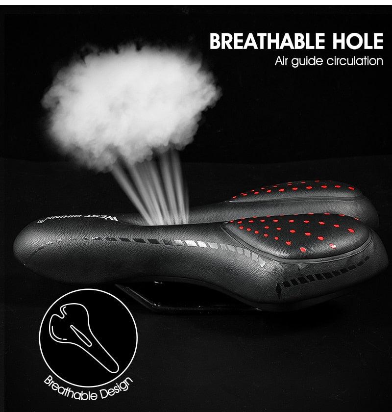 Ergonomic Gel Padded Bike Saddle for Mountain and Road Bikes