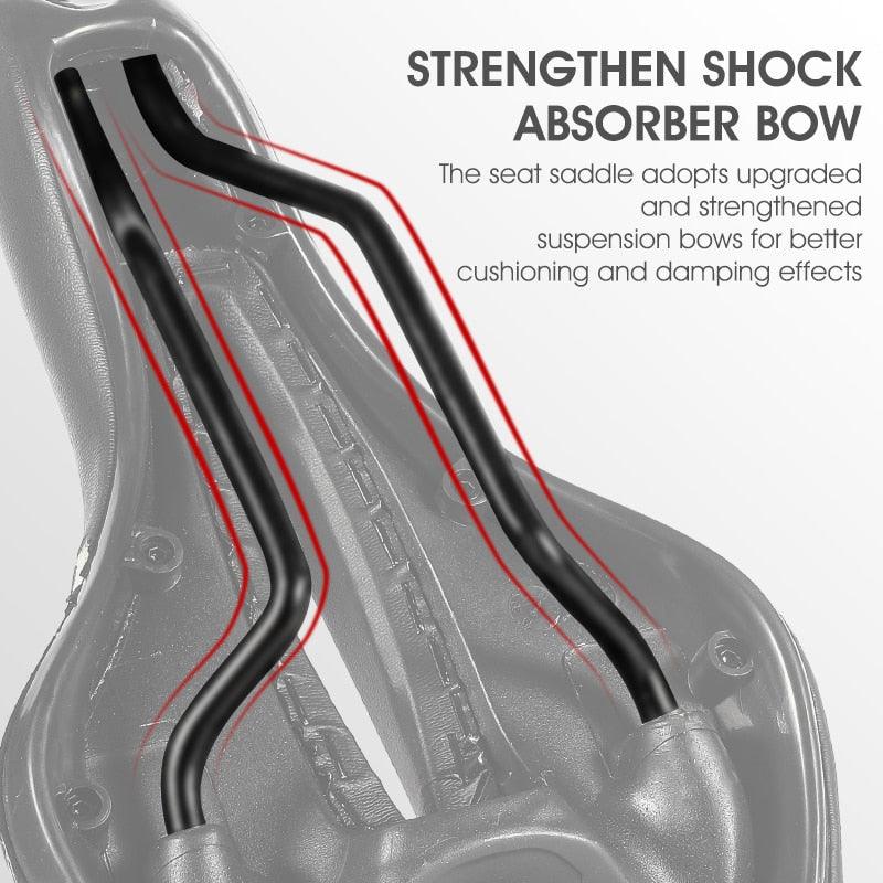 Ergonomic Gel Padded Bike Saddle for Mountain and Road Bikes