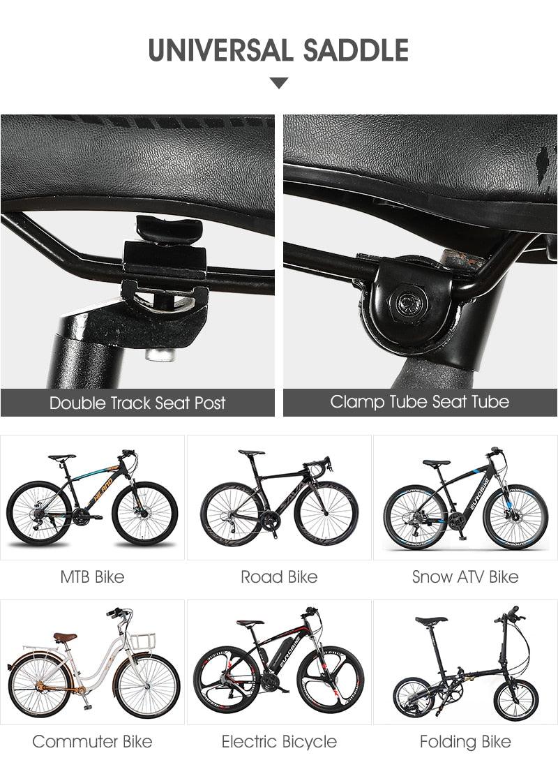 Ergonomic Gel Padded Bike Saddle for Mountain and Road Bikes