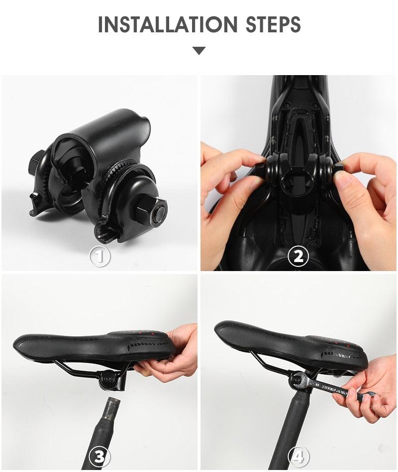 Ergonomic Gel Padded Bike Saddle for Mountain and Road Bikes