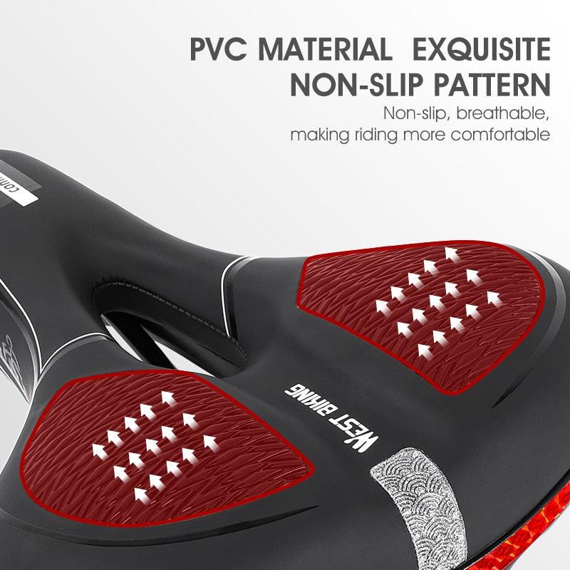 Ergonomic Gel Padded Bike Saddle for Mountain and Road Bikes