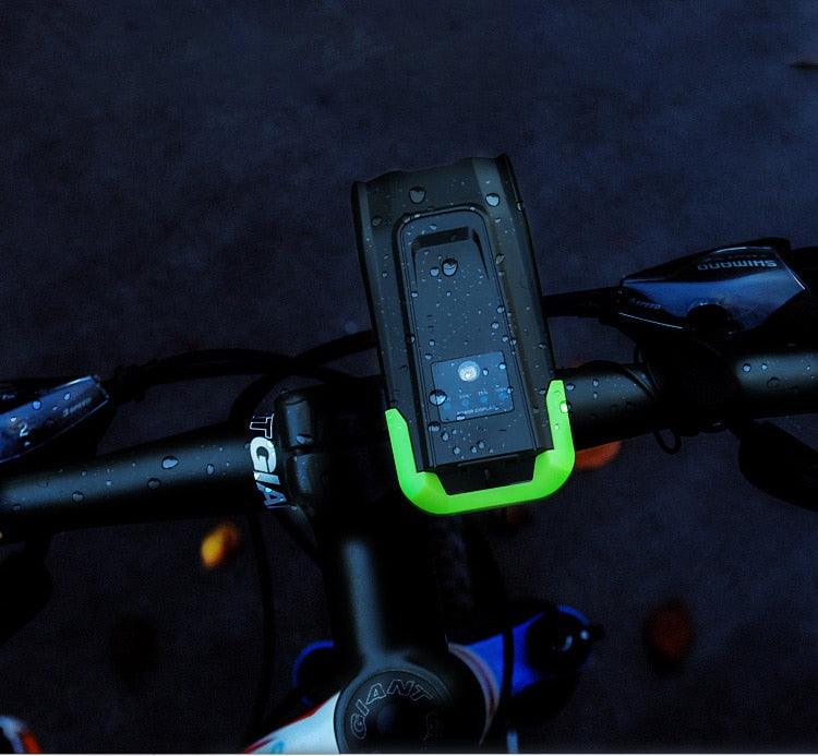 800 Lumen Smart Bike Light Set with Horn and USB Rechargeable Battery