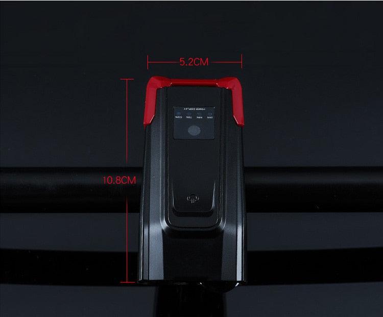 800 Lumen Smart Bike Light Set with Horn and USB Rechargeable Battery