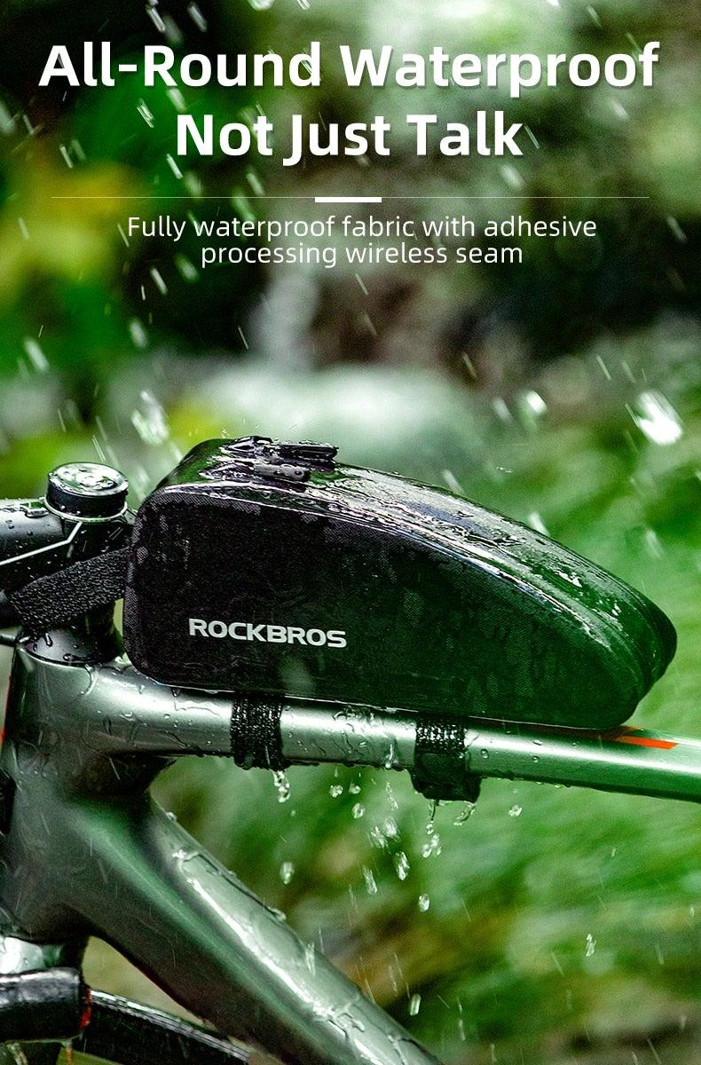 Waterproof Cycling Top Tube Frame Bag for Road and Mountain Bikes