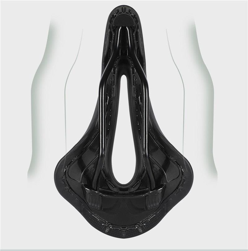Ergonomic Breathable Bike Saddle, PVC Leather Gel Seat Cushion