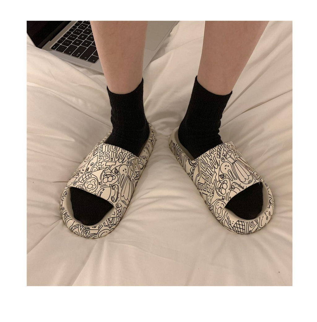 Ultra-Soft Thick-Soled Non-Slip Indoor Outdoor Platform Slides