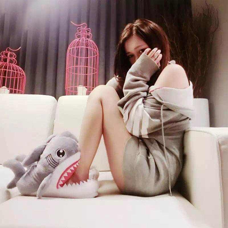 Cute Shark Slippers for Women & Girls - Plush Warm Home Footwear