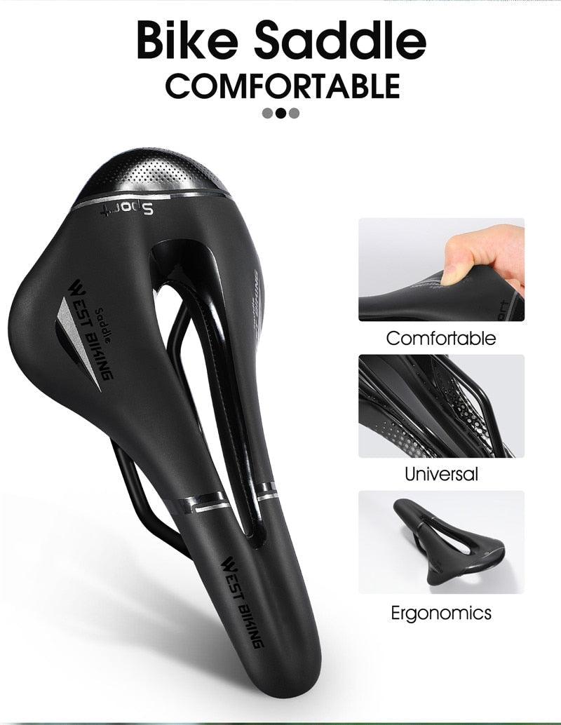 Ergonomic Road & Mountain Bike Saddle Breathable Waterproof Seat