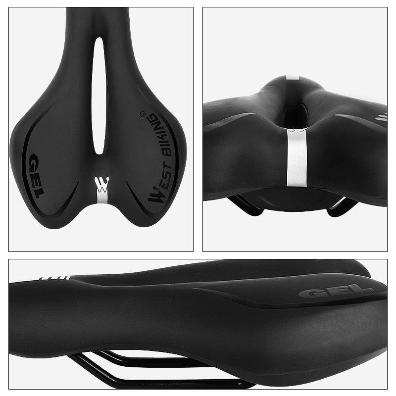 Ergonomic Gel Padded Bike Saddle for Mountain and Road Bikes