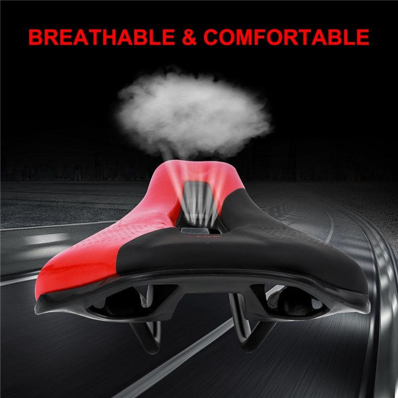 Ergonomic Gel Padded Bike Saddle for Mountain and Road Bikes