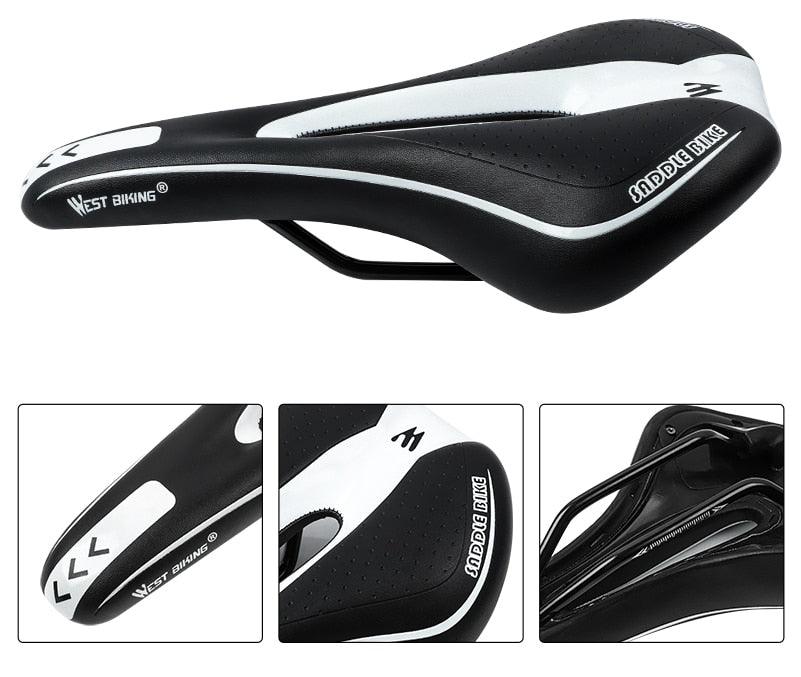 Ergonomic Gel Padded Bike Saddle for Mountain and Road Bikes