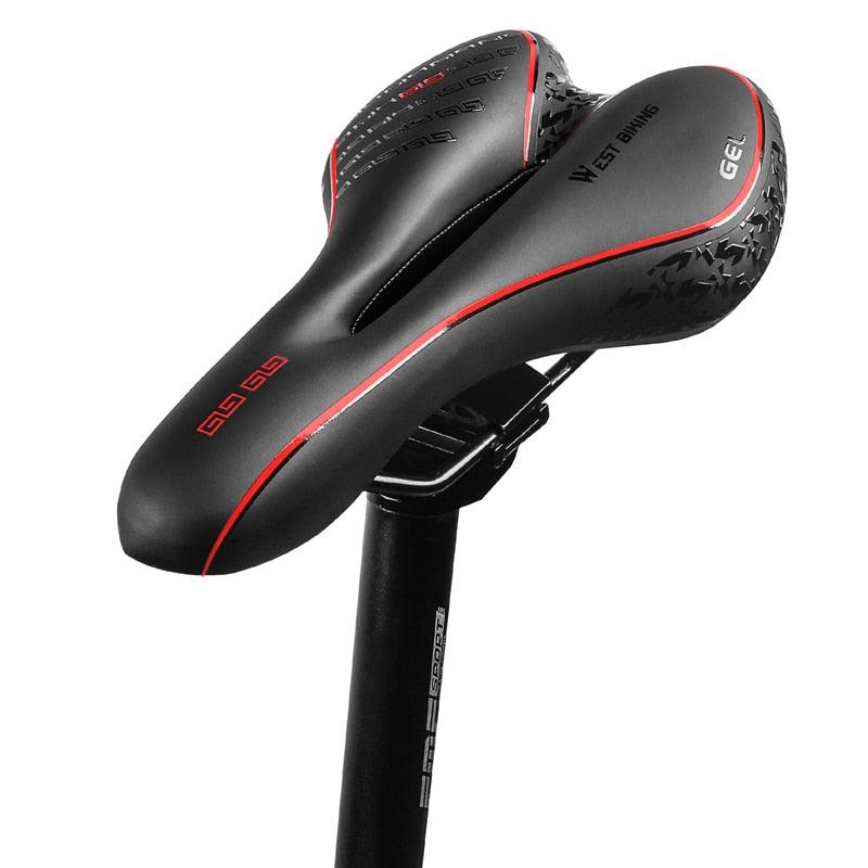 Ergonomic Gel Padded Bike Saddle for Mountain and Road Bikes