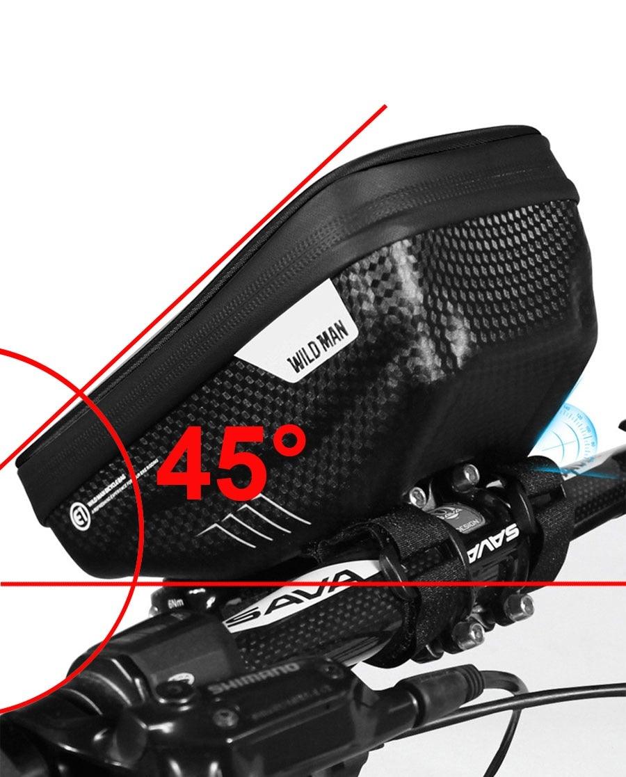 Waterproof Bike Phone Bag Top Tube Cycling Mount for Phones 6.6in