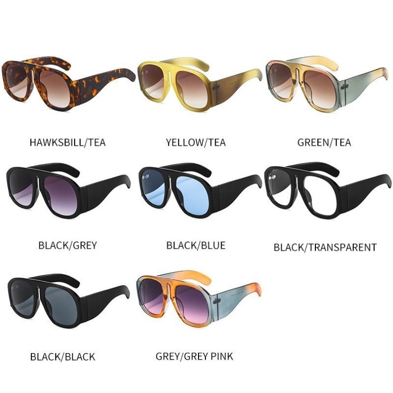 Luxury Oversized Round Sunglasses Designer Retro Style Frames