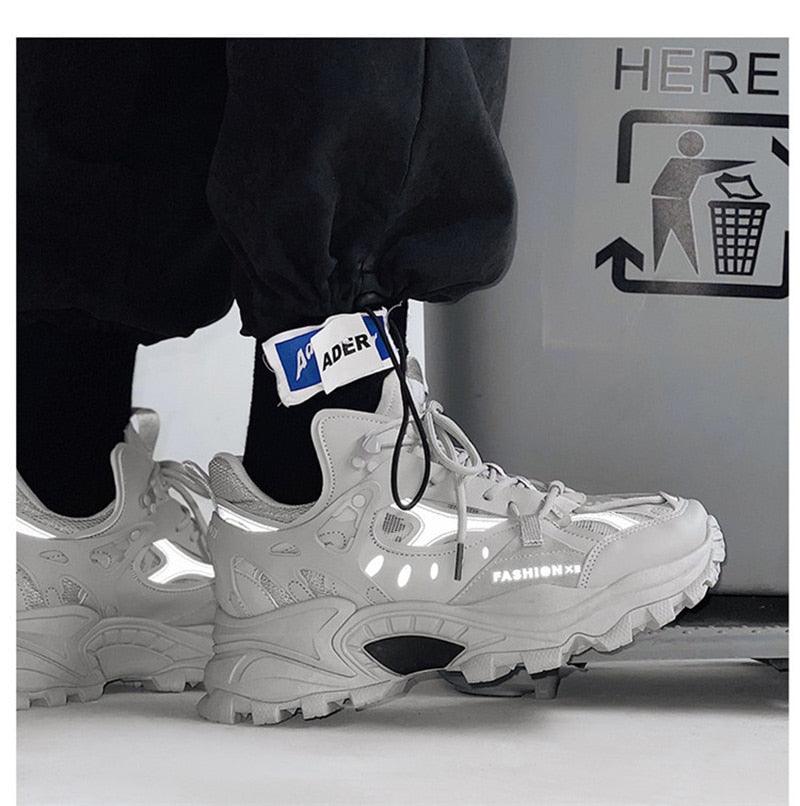 Unisex Chunky Streetwear Sneakers - Breathable Casual Trainers