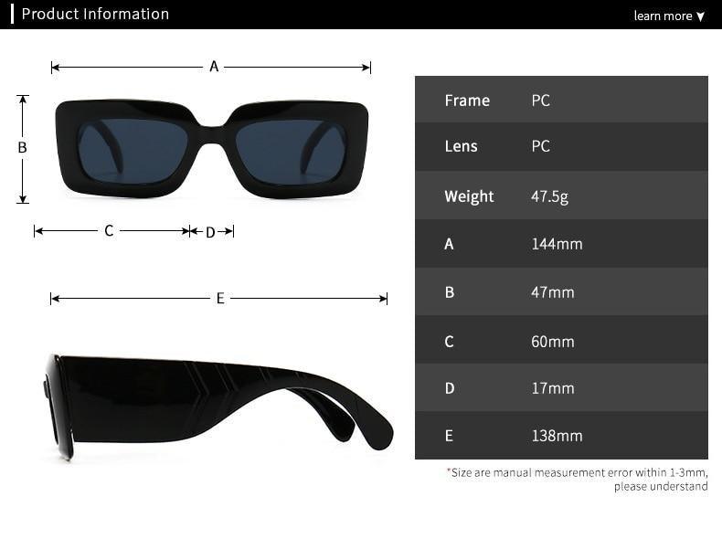 Oversized Square Snake Print Sunglasses for Men and Women