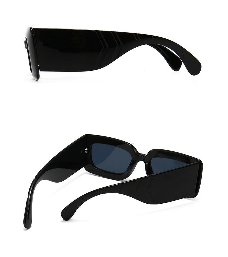 Oversized Square Snake Print Sunglasses for Men and Women
