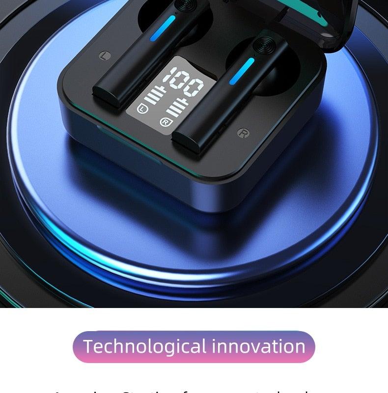 Kids Wireless Bluetooth 5.0 Earbuds with LED Display & Microphone