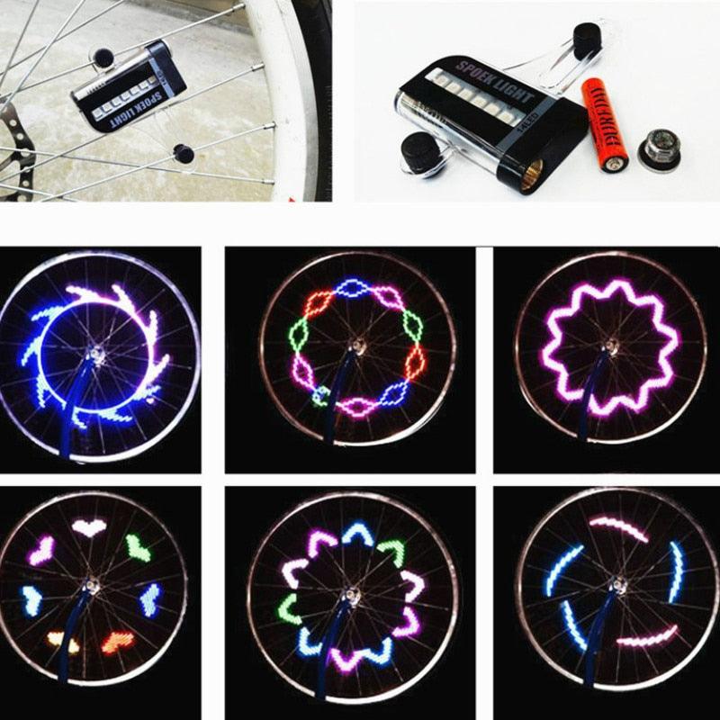 LED Bicycle Wheel Spoke Lights - Multicolor Pattern Changing Bike