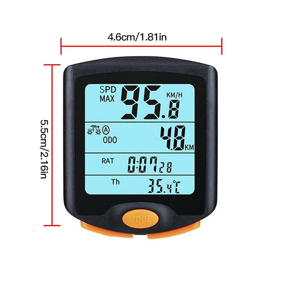 Wired Digital Bicycle Computer Speedometer with Backlight Display