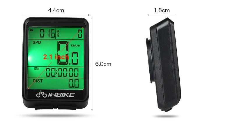 Wireless Bike Computer & Speedometer with LED Backlight & Auto On/Off