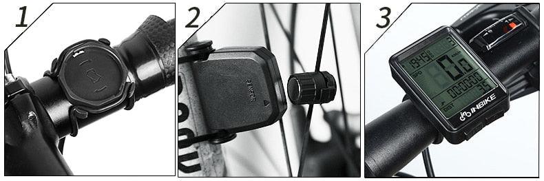 Wireless Bike Computer & Speedometer with LED Backlight & Auto On/Off