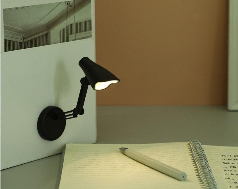 Cute Mini Magnetic Foldable LED Desk Lamp for Reading