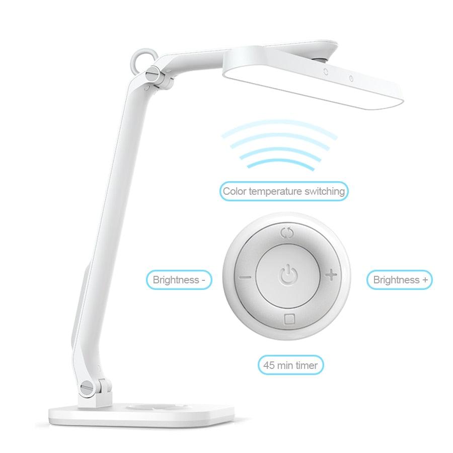 Remote Control LED Desk Lamp - Eye-Caring Dimmable Office Light - lifestyle shot