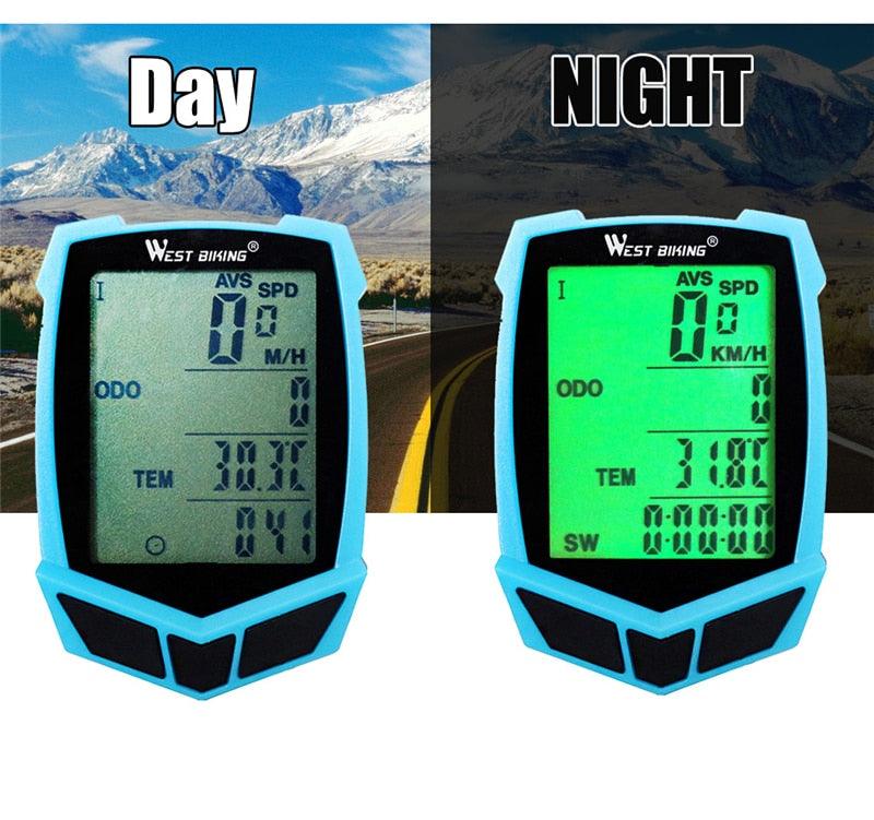 Wireless Bike Computer 20-Function Speedometer and Odometer
