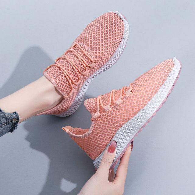 Women's Breathable Mesh Slip-On Walking Sneakers Lightweight Shoes