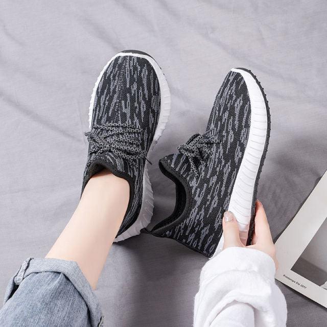 Women's Breathable Mesh Slip-On Walking Sneakers Lightweight Shoes