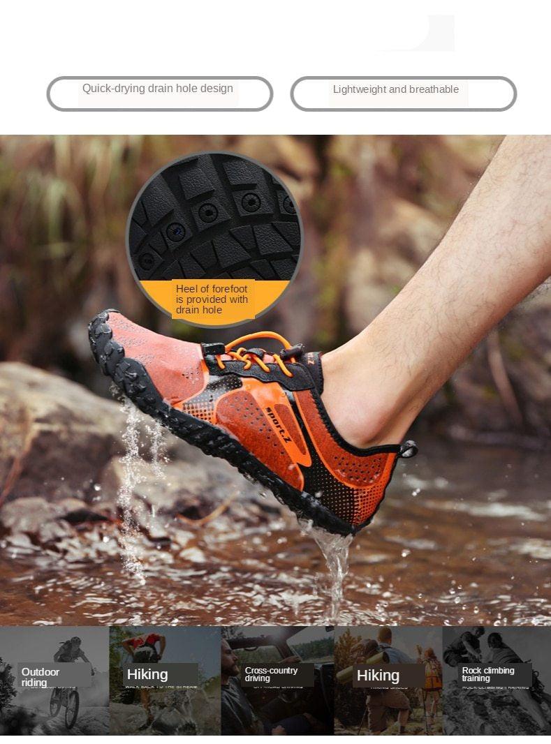 Mens Quick-Dry Water Shoes Non-Slip Aqua Socks for Beach Hiking