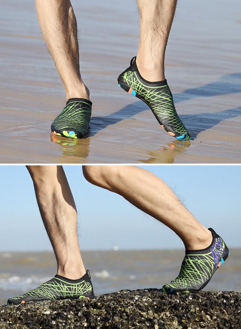 Mens Quick-Dry Water Shoes Non-Slip Aqua Socks for Beach Hiking