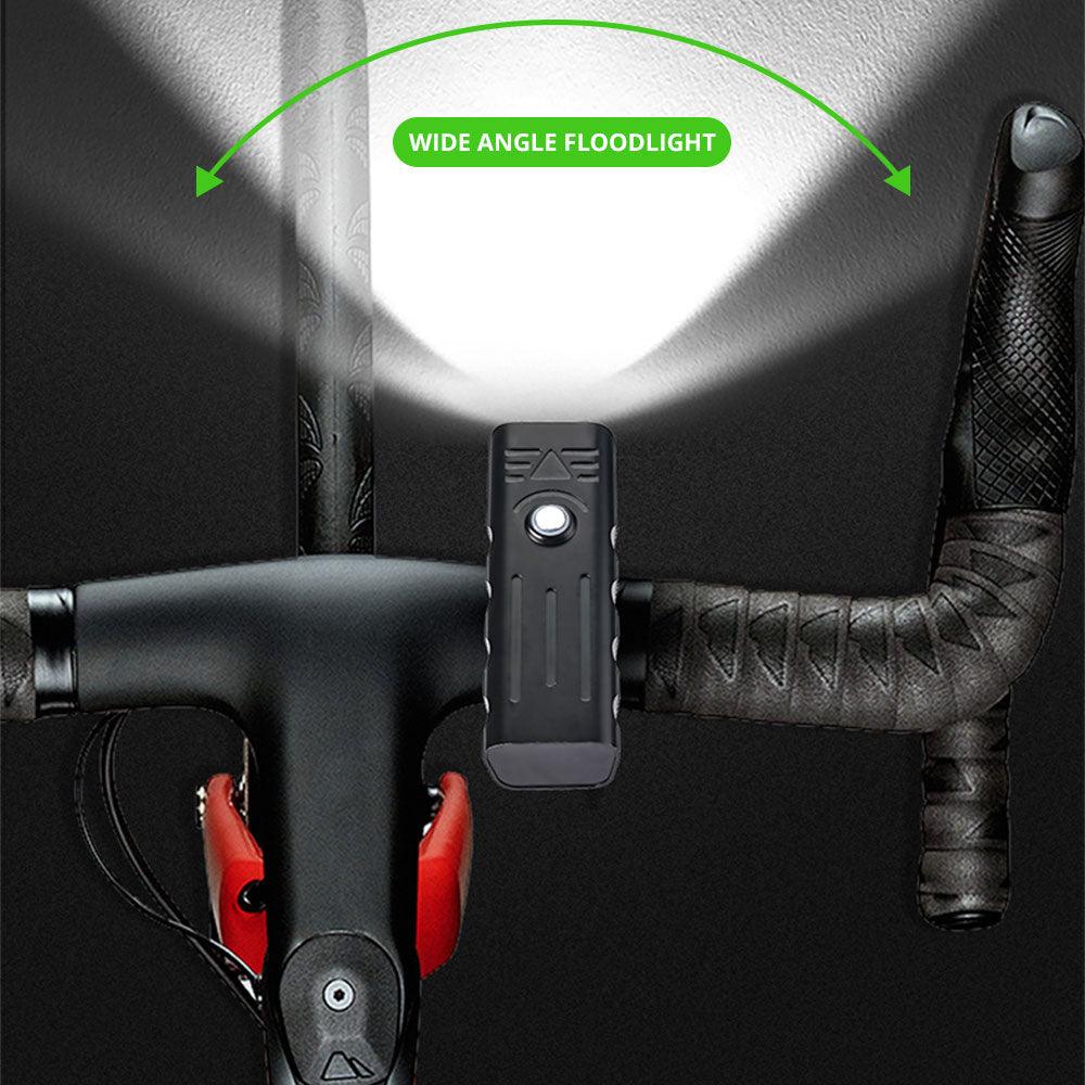 5000 Lumen LED Bike Light Set USB Rechargeable 10000mAh Power Bank