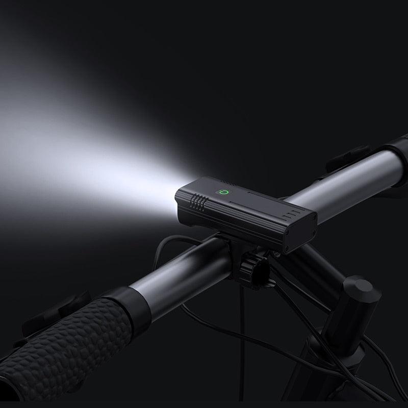 5000 Lumen LED Bike Light Set USB Rechargeable 10000mAh Power Bank