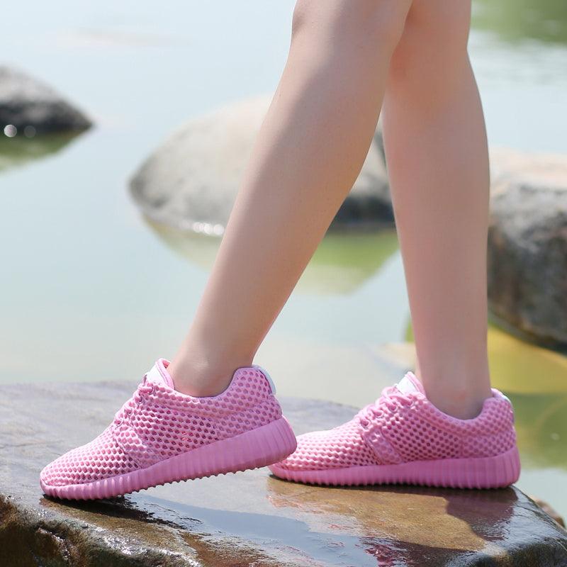 Women’s Lightweight Mesh Walking Sneakers – Comfortable Casual Shoes