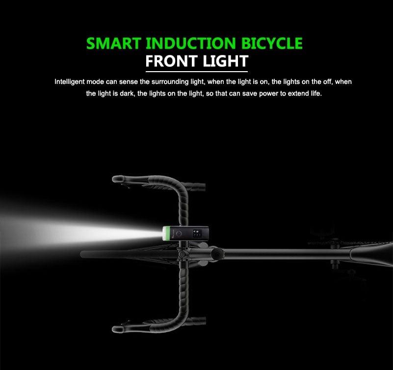 USB Rechargeable LED Bicycle Headlight Waterproof Cycling Light