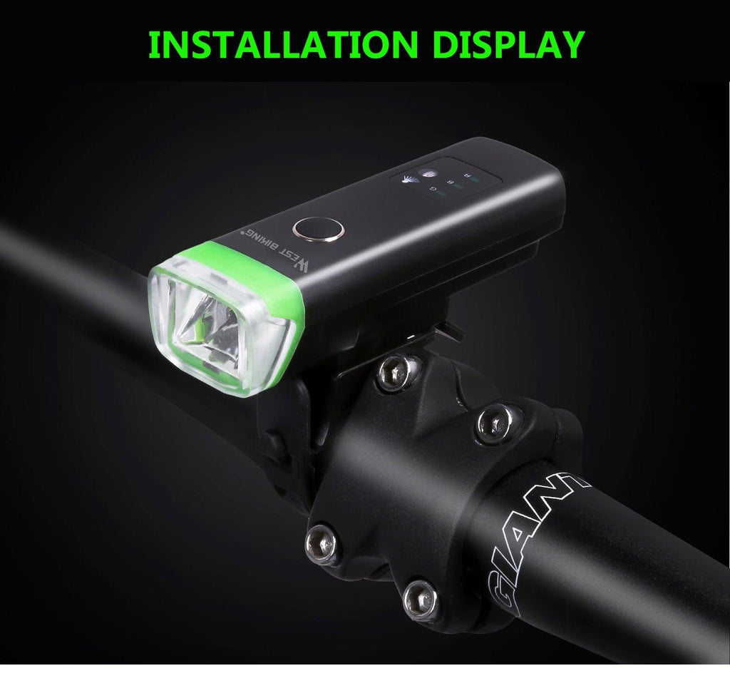 USB Rechargeable LED Bicycle Headlight Waterproof Cycling Light