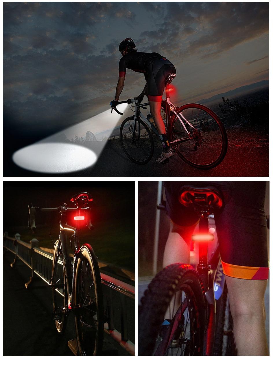 1000 Lumen USB Rechargeable LED Bike Front Headlight & Taillight Set