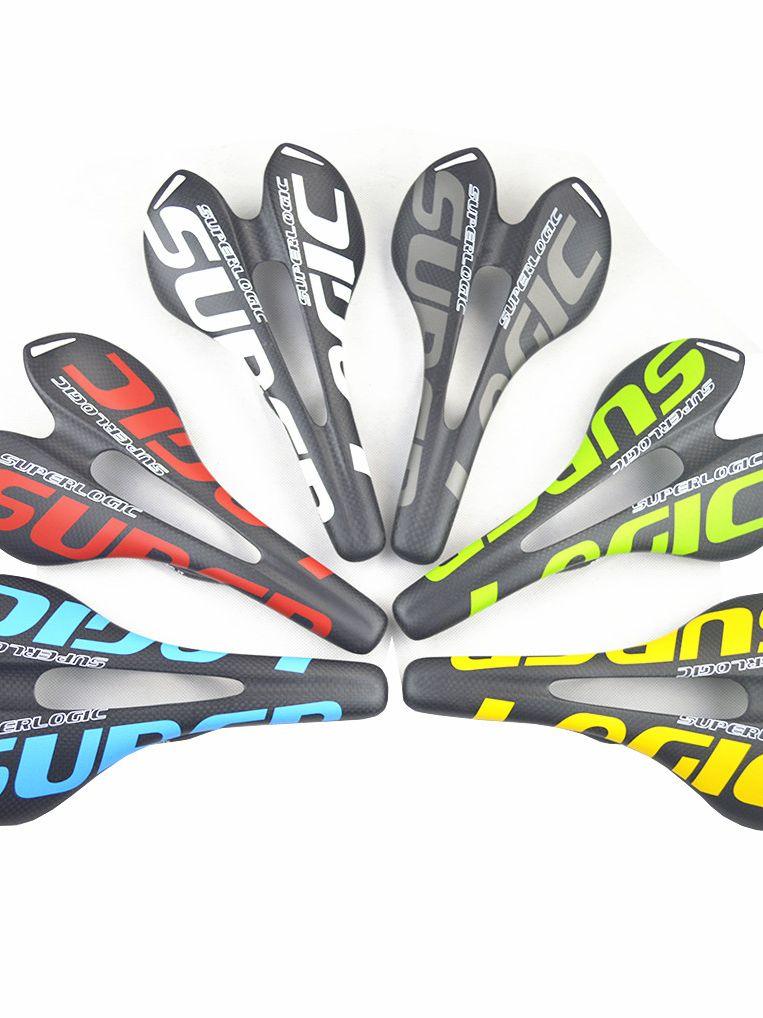 Full Carbon Fiber Road Bike Saddle with PU Leather Comfort Cushion