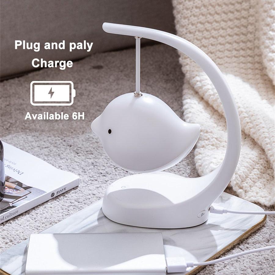 Bluetooth Speaker LED Night Light – Minimalist Color Changing Lamp