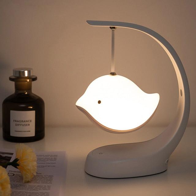 Bluetooth Speaker LED Night Light – Minimalist Color Changing Lamp
