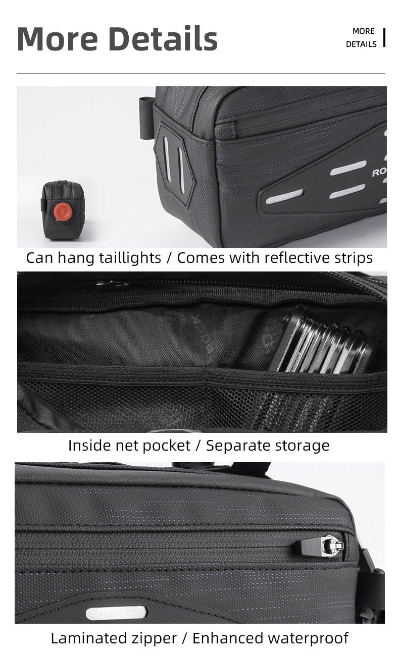 Multi-Purpose Handlebar and Frame Bag with Shoulder Strap