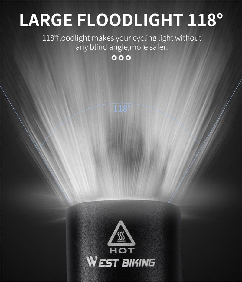 USB Rechargeable LED Bicycle Headlight Waterproof Cycling Light