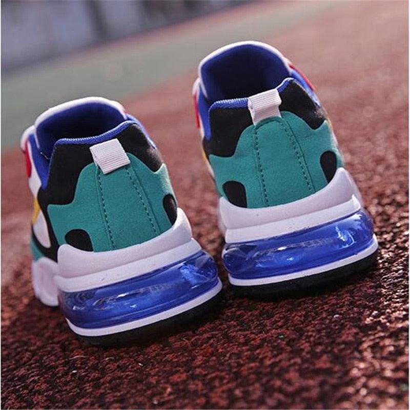 Women’s Colorful Air Cushion Athletic Sneakers - Lightweight Gym Flats