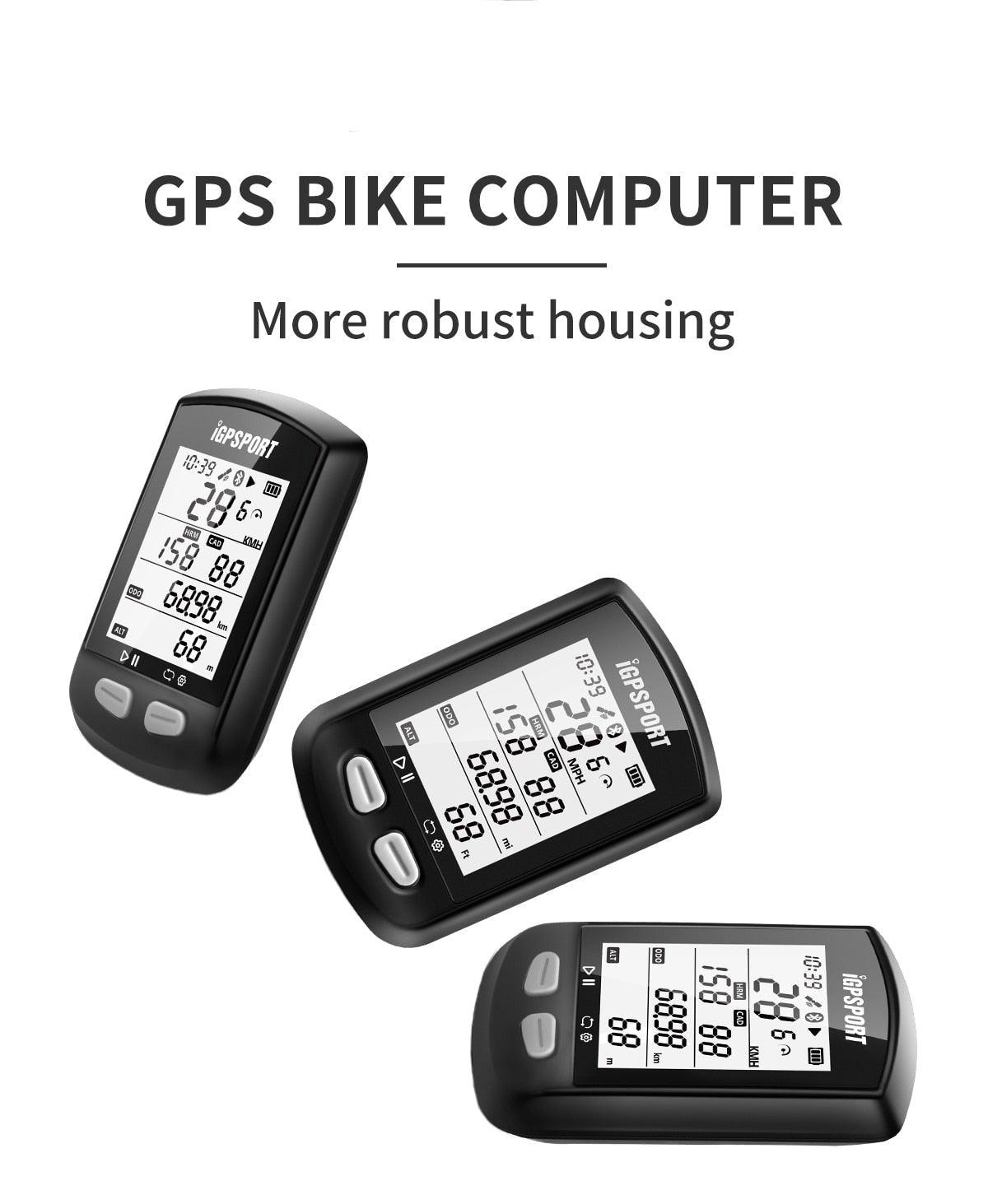Wireless GPS Bike Computer with ANT+ & Bluetooth Speedometer