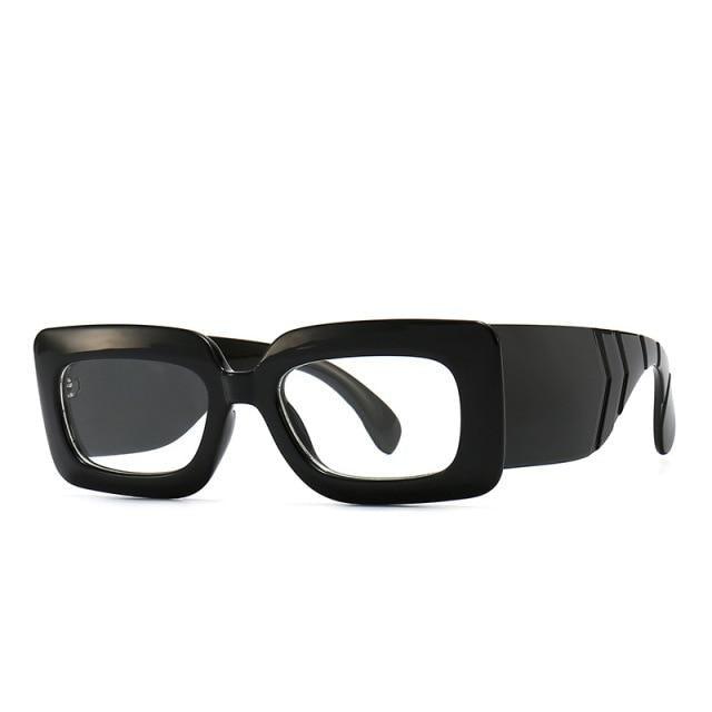 Oversized Square Snake Print Sunglasses for Men and Women
